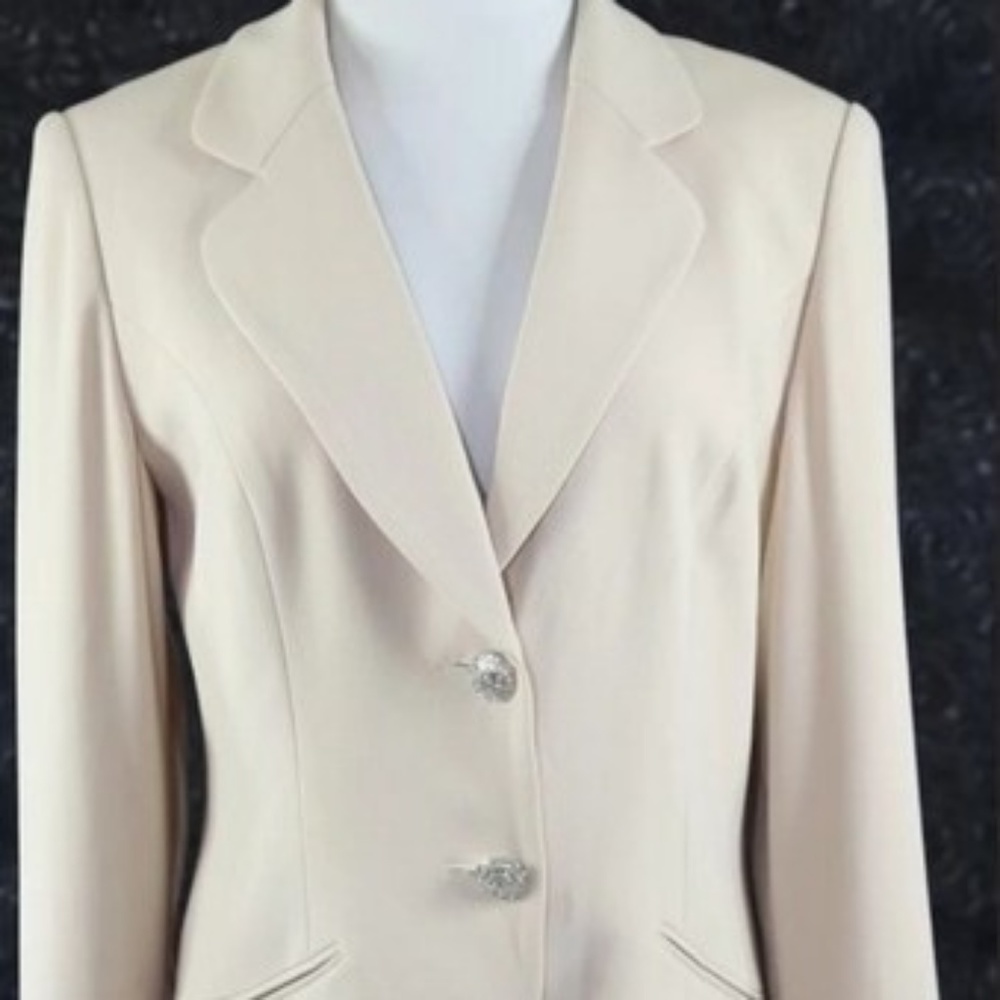 Simon Chang Crystal Button Jacket